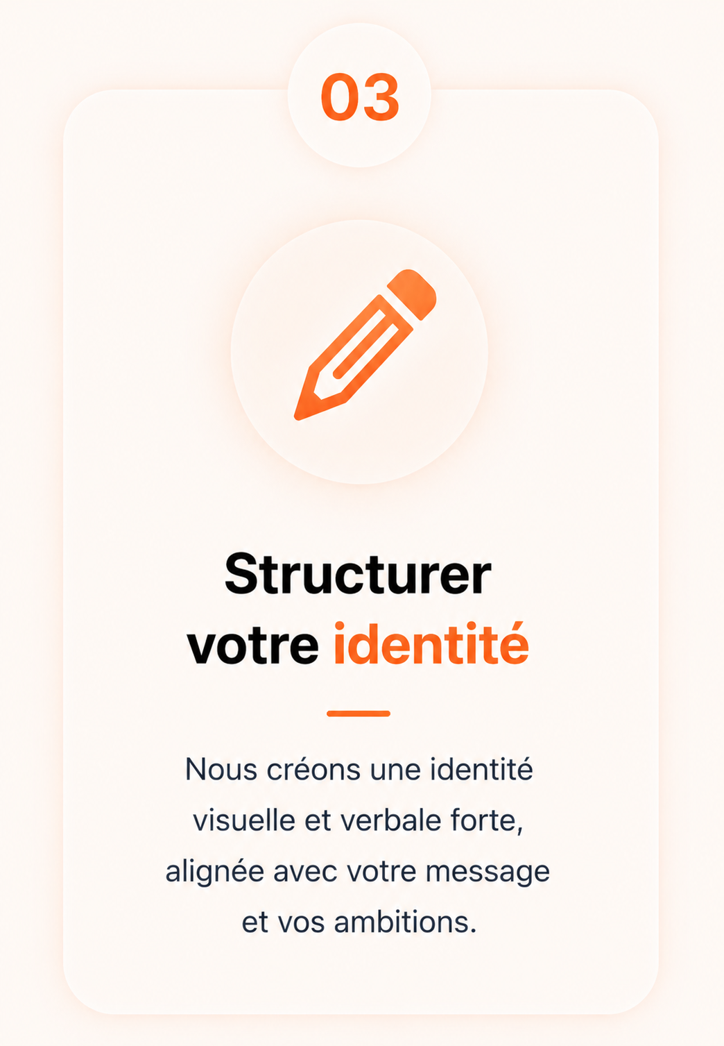 Étape 3 Étape 3 Structurer votre identité